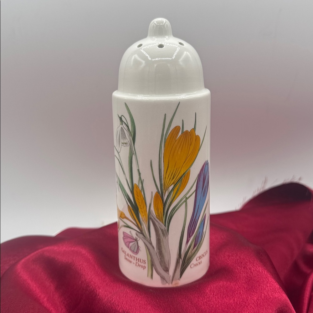 This vintage-style piece is a Portmeirion Botanic Garden Sugar Shaker.